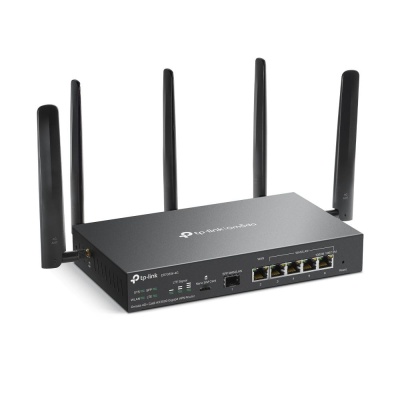 "Omada 4G+ Cat6 AX3000 Gigabit VPN Router PORT: 1× Gigabit SFP WAN/LAN Port, 1× Gigabit RJ45 WAN Port, 4× Gigabit WAN/LAN RJ45 Ports, 1 Nano SIM slot (4G+ Cat6) SPEED: 574Mbps at 2.4 GHz + 2402 Mbps at 5 GHz (HE160) Wi-Fi Speed, 300 Mbps Download LTE - Img 2