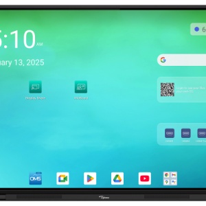 OPTOMA Touch 3 Series 75" interactive flat panel display, Android 14 OS, Octa-core A72 x4 + A53 x4, GPU G52 MC3, 8GB RAM, 64 GB stocare, 3840x2160, Brightness 450, Raspuns 6ms, Back light: Direct type LED, 5.500:1, 1070 display colors, 2 x speaker count