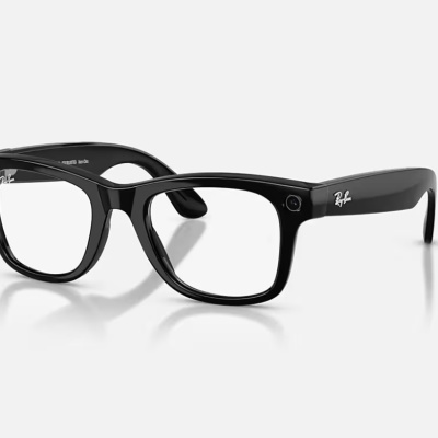 ORW4012 META WAYFARER High Bridge Fit - Shiny Black - Graphite Green Transitions® Gen 2