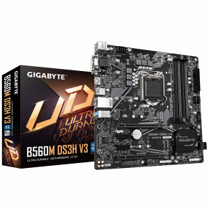 Placa de baza GIGABYTE B560M DS3H V3 LGA 1200 4x DDR4, 2x PCIE x16 2x PCIE x1, 1x M.2, 1x D-Sub 1x DVI-D 1x HDMI, 4x SATA 6GB/s, mATX