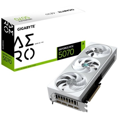 Placa Video GIGABYTE GEFORCE RTX 5070 AERO OC 12GB GDDR7 192 bit, PCIE 5.0, 3x DP 1x HDMI - Img 2