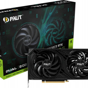 Placa video Palit GeForce RTX 4060 TI DUAL 8GB, 128bit, GDDR6, Boost Clock 2535 MHz, HDMI 2.1, DP1.4a x 3, PCI-E 4.0