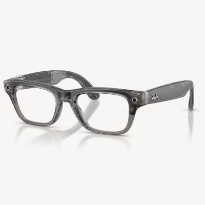 Ray-Ban Meta Blayzer Optics Gen 2 AI Glasses Matte Transparent Ice Grey/Demo
