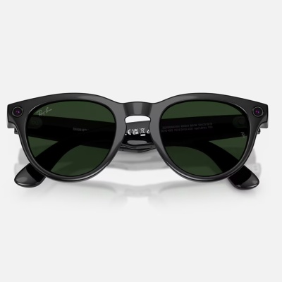 Ray-Ban Meta Headliner Gen 2 High Bridge FIT Shiny Black Graphite Green Transitions 50-23 - Img 4