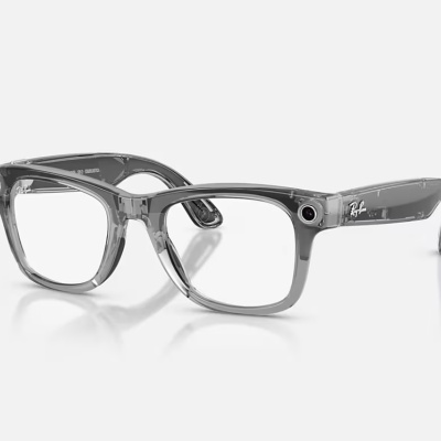 Ray-Ban Meta Wayfarer Gen 2 High Bridge FIT Transparent Grey Clear/Sapphire Transitions 50 - Img 7