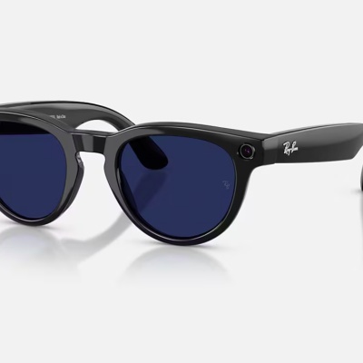 RayBan Meta HEADLINER LowBridgeFit Shinny Black - Sapphire Transitions® Gen2 - Img 2