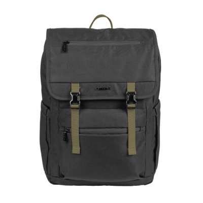 Rucsac laptop Natec Niala Hunter, compatibilitate dimensiune laptop 15.6", 4 compartimente, capacitate 18L, material 100% recycled p olyester, negru/verde