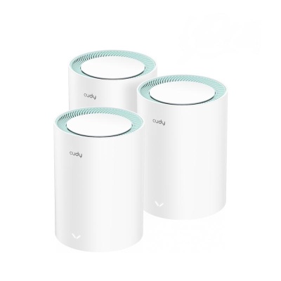 Sistem Mesh dual band wireless Gigabit Cudy ROUT-WLESS-M1300/2-CDY, 2.4/5 GHz, 867 Mbps, 120 m, 3 dispozitive