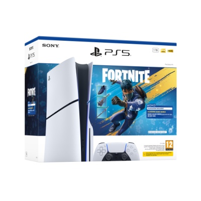 Sony PlayStation 5 - Fortnite Flowering Chaos Bundle. Platform: PlayStation 5, Product colour: Black, White, Internal memory: 16384 MB. Storage media: SSD, Internal storage capacity: 1 TB, Read speed: 5500 MB/s. Ethernet LAN data rates: 10,1000,100
