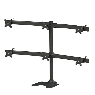 Suport 6 monitoare de birou Neomounts FPMA-D700DD6; pentru display-uri cu diagonale 10"-27", sistem de prindere VESA 100x100~100x100, greutate maxima suportata 8 - per ecrankg, full motion, tilt +180°, swivel +180°, rotate +360°; inaltime reglabila - Img 2