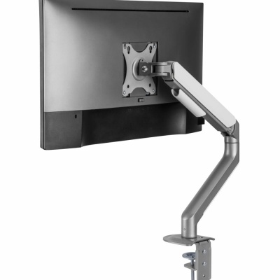 Suport monitor Serioux MM63-C012, compatibilitate dimensiune ecran 17"-32", greutate maximă suportata: (per ecran): 2~9kg, VESA: 75x75, 100x100, inclinare: +55°~-55°, pivotare: +90°~-90°, rotația ecranului: + 180°~-180°, instalare: clemă, grommet - Img 10