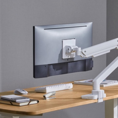 Suport monitor Serioux MM69-C012, compatibilitate dimensiune ecran 17"-49", arc cu gaz, greutate maximă suportata: (per ecran): 2~20 kg, VESA: 75x75, 100x100, inclinare: +50°~-20°, pivotare: +90°~-90°, rotația ecranului: +180°~-180°, instalare: clemă, - Img 12