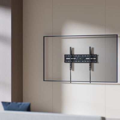 Suport perete TV Serioux 37-86" Fix 75kg Profil 24mm Material: Otel Finisarea suprafeței: vopsea electrostatica Dimensiune ecran: 37"-86" Compatibilitate VESA: 75x75, 100x100, 100x150, 150x100, 100x200, 200x100, 150x150, 200x200, 200x300, 300x200, - Img 7