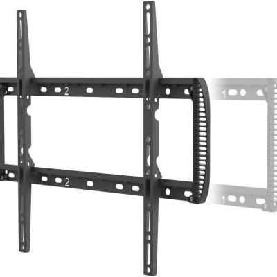 Suport TV de perete Barkan, pentru ecrane de pana la 13" - 90", greutate maxima suportata 60kg, distanta fata de perete 80mm - 200mm, VESA max. 600x400 mm, negru