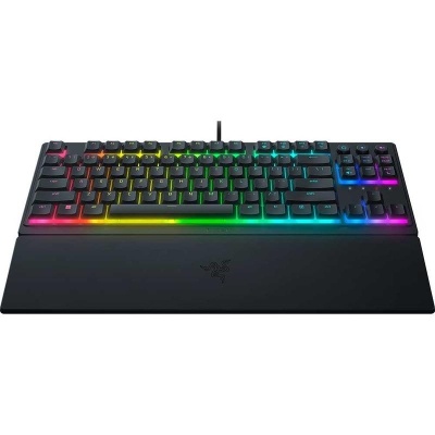 Tastatura gaming mecanica Razer Ornata V3 Tenkeyless, razer Mecha- Membrane Switches, iluminare Chroma RGB, US layout, material taste ABS cu gravare laser si acoperire UV, negru - Img 2