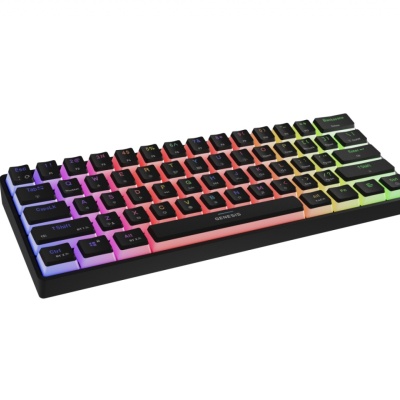 Tastatura gaming mecanica wireless Genesis Thor 660 G2 60% , iluminare RGB, switch-uri Brown, 61 taste, 13 butoane multimedia, negru - Img 1