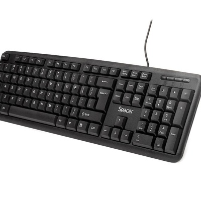 Tastatura Spacer SPKB-S62 cu fir, USB, 104 taste, anti-spill, negru - Img 3