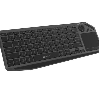 Tastatura wireless Natec TURBOT 2, material taste ABS, numar taste 90, mecanism taste X-Scissors, toucpad pentru smart TV inclus, negru - Img 2