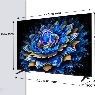 Televizor TCL QLED 65T69C, 164 cm, Smart Google TV, 4K Ultra HD, (Model 2025) - Img 2