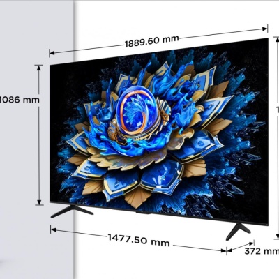 Televizor TCL QLED 85T69C, 215 cm, Smart Google TV, 4K Ultra HD, (Model 2025) - Img 2