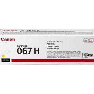 Toner Canon CRG067HY, Galben, capacitate 2350 pagini, pentru LBP-631 / LBP-631-cw / LBP-633 / LBP-633cdw / CRG-067Y / CRG067Y / MF-651 / MF- 651cw / MF-655 / MF-655cdw / MF-657 / MF-657cdw. - Img 3