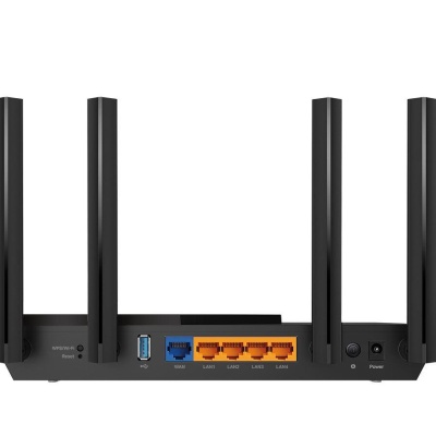 TP-Link Wireless Router, ARCHER AX55 ;WI-FI 6 ,dual band AX3000 5 GHz: 2402 Mbps (802.11ax), 2.4 GHz: 574 Mbps(802.11ax), Standard and Protocol: IEEE 802.11ax/ac/n/a 5 GHz, IEEE 802.11ax/n/b/g 2.4 GHz4 x Antene Externe fixe, 1× Port WAN/LAN Gigabit, 4× - Img 3