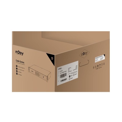 UPS nJoy Code 800, 800VA/480W, Frecventa: 50/60 Hz, Conectori: Intrare 1 x IEC-320 C14, Iesire 8 x IEC-320 C13, Port de comunicare: USB, Ecran LCD, AVR. - Img 4