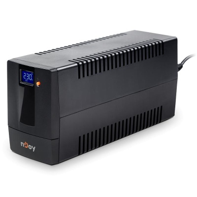 UPS nJoy Horus Plus 600, 600VA/360W, Afisaj LCD cu ecran tactil, 2 Prize Schuko cu Protectie, Repornire Automata, RJ11 protectie pentru linia de telefon/modem, Posibilitatea de monitorizare si control prin USB, LAN si internet, port de comunicare USB, - Img 2