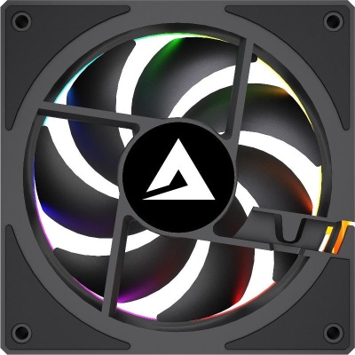 Ventilator Carcasa ALPHAGEAR Radiant Reversed, 12 cm, RGB