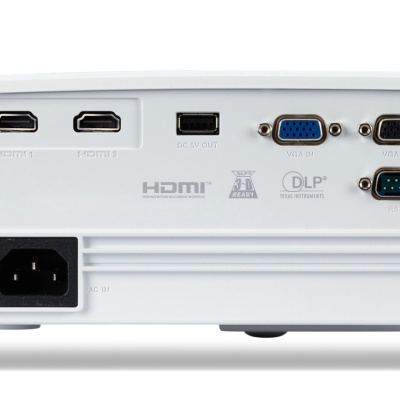 Videoproiector Acer P1257i, DLP 3D ready, 4800 lumeni/ 3600 lumeni Eco, XGA 1024* 768, up to WUXGA 1920* 1200, 4:3/ 16:9, 20.000:1, zoom 1.3x, dimensiune maxima imagine 300", distanta maxima de proiectie 9.2 m, boxa 10W, lampa 5.000 ore/ 15.000 ore - Img 2