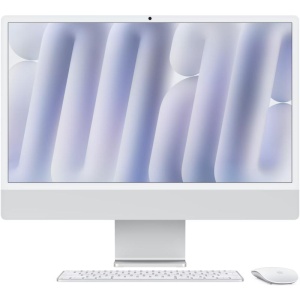 Apple iMAC 24" Retina 4.5k/ Apple M4 (CPU 8-core, GPU 8-core, NeuralEngine 16-core)/24GB/512GB - Silver - INT KB (2024) (cto from MWUC3RO/A)