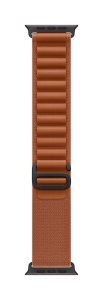 Apple Watch 49mm Terra Cotta Alpine Loop - Large - Black Titanium Finish