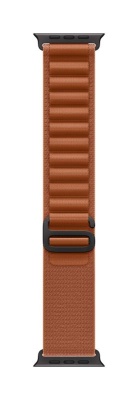 Apple Watch 49mm Terra Cotta Alpine Loop - Medium - Black Titanium Finish