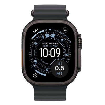 Apple Watch Ultra 3 GPS + Cellular 49mm Black Titanium Case with Black Ocean Band