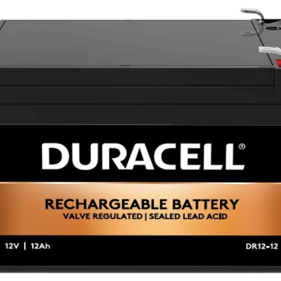 Baterie auto Duracell, voltaj 12V 12Ah VRLA, capacitate 12000 mAh