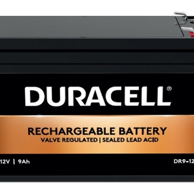 Baterie auto Duracell, voltaj 12V 9Ah VRLA, capacitate 9000mAh