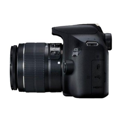Camera foto Canon EOS-2000D kit, obiectiv EF-S 18-55mm f/3.5-5.6 IS II 24.1MP,3.0" TFT fixed DIGIC 4+, ISO 100-6400,FullHD movies 30fps,compatibil SD/SDHC/SDXC, 30-1/4000 sec,9 puncte de focus, HDMI mini,USB,WI-FI, accumulator Li-ion LP-E10, montura - Img 2