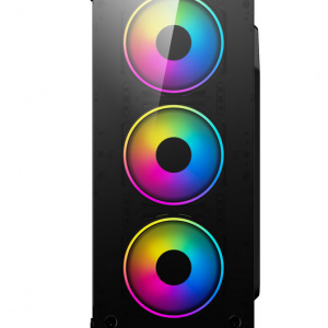 Carcasa PRO GAMING ELEMENT Mid Tower ARGB Negru - Img 3