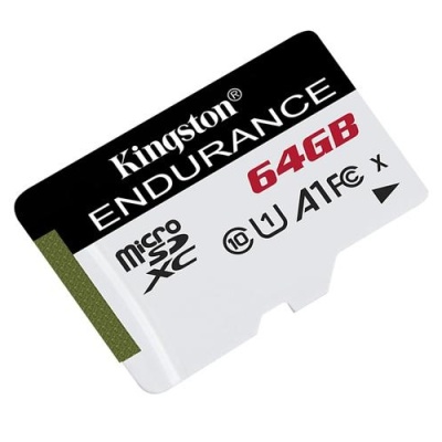 Card de Memorie Micro SDXC Kingston High Endurance, 64GB, Adaptor SD, Class 10