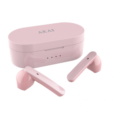 Casti Akai BTE-J10P wireless, bluetooth 5.0, 5V, roz