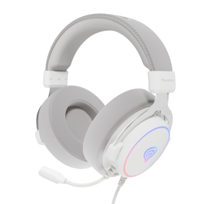 Casti gaming cu fir Genesis Neon 764, sunet 7.1 Surround, microfon, impendanta 32 ohm, frecventa raspuns 20 - 20.000 Hz, lungime cablu 220 cm, iluminare RGB, frecventa raspuns microfon 100 - 10000 Hz, sensibilitate microfon -42dB, impendanta microfon