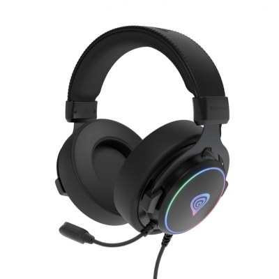 Casti gaming cu fir Genesis Neon 764, sunet 7.1 Surround, microfon, impendanta 32 ohm, frecventa raspuns 20 - 20.000 Hz, lungime cablu 220 cm, iluminare RGB, frecventa raspuns microfon 100 - 10000 Hz, sensibilitate microfon -42dB, impendanta microfon - Img 10