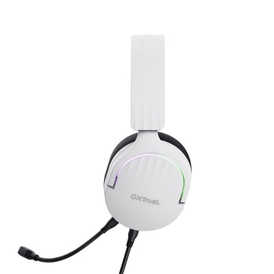 Casti gaming TrustGXT 490P Fayzo cu fir, interfata USB 2.0, frecventa de raspuns 20 Hz - 20.000 Hz, sensivitate 100 dB, alb - Img 4