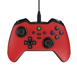 Controller cu fir Genesis Mangan 300, tip Analog/Digital, interfata USB, numar butoane 19, lungime cablu 200 cm, compatibilitate PC, ROG Ally, Nintendo Switch, Steam Deck, rosu