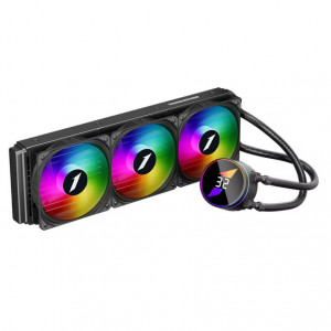 Cooler Procesor 1STPLAYER THUNDERSTORM TS3 360 NEGRU, marime radiator 380mm, 3 ventilatoare ARGB, Viteza ventilatoare 600-1800 RPM +/- 10%, Viteza pompa: 2500 +/- 10%, Suport AMD: AM5/AM4/AM3/AM2/FM3/FM2/FM1, suport INTEL: LGA1700/115x/1366/2011 Airflow: