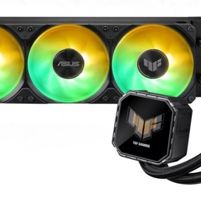 Cooler Procesor ASUS TUF GAMING LC III 360 ARGB LCD, marime radiator 397mm, 3x120mm, viteza ventilatoare 650-2600 RPM +/- 10%, Suport AMD: AM5 AM4, suport INTEL: LGA 1851/1700/1200