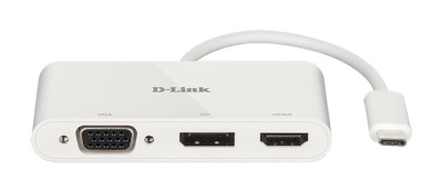 D-Link DUB-V310 3-in-1 USB-C Hub with HDMI, VGA and DisplayPort DUB-V310 ,1* USB-C connector , 1* HDMI Port, 1* VGA, 1* DisplayPort. - Img 4