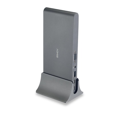Dock Laptop Lindy USB 3.2 Type C, 5k DP, PD 3.0 100W, Gigabit, SD, MicroSD, Audio - Img 3