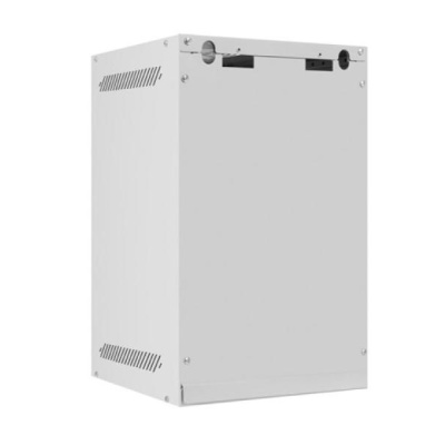 Dulap rack 10" perete 9U / 280x310 (flat pack) cu ușă din sticlă, gri