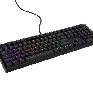 GAMING KEYBOARD GENESIS THOR 404 US LAYOUT RGB BACKLIGHT MECHANICAL BLACK GATERON YELLOW PRO